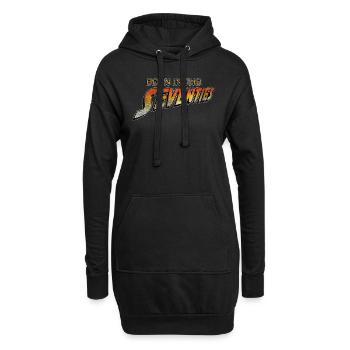 Né dans les années soixante-dix Nerd Retro 70s Cult Fun - Sweat-shirt à capuche long Femme - noir - Devant