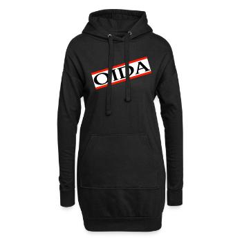 Oida Bayrischer Dialekt Bayern Wien Österreich - Hoodie-Kleid - Schwarz - Vorne