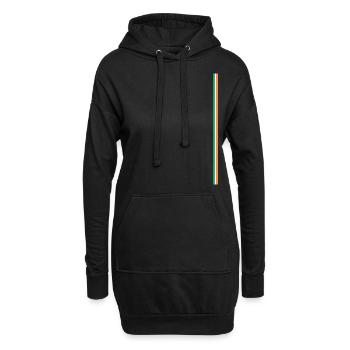 Irlandflagge Stye Streifen - Hoodie-Kleid - Schwarz - Vorne