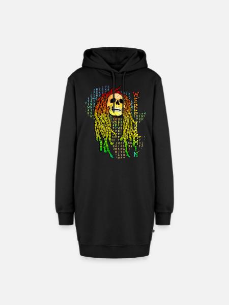 Toter Marley - Hoodie-Kleid - Schwarz