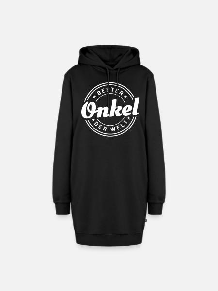 Bester Onkel der Welt | Pate Onkel Geschenkidee - Hoodie-Kleid - Schwarz