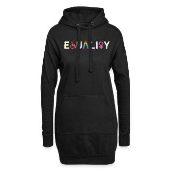 Pride CSD LGBT Equality Rainbow Geschenk - Hoodie-Kleid - Schwarz - Vorne