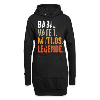 Baba Papa Türkei Vatertag bester Papa Geschenk - Hoodie-Kleid - Schwarz - Vorne