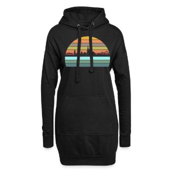 Köln Kölle Cologne Rhein Dom Stadt - Hoodie-Kleid - Schwarz - Vorne