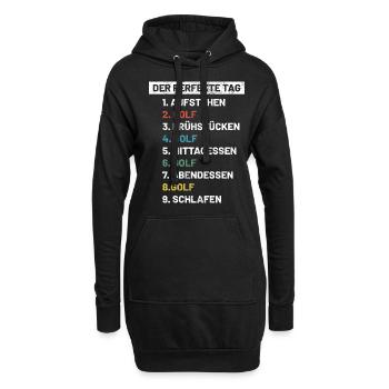 Golf | Golfer Golf Spruch Geschenkidee - Hoodie-Kleid - Schwarz - Vorne
