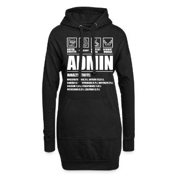 Admin Administrator lustige Geschenkideen - Hoodie-Kleid - Schwarz - Vorne
