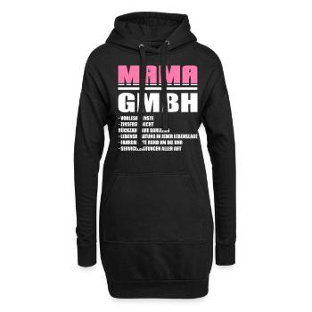 Mama GmbH Mutter Muttertag Geschenk - Hoodie-Kleid - Schwarz - Vorne