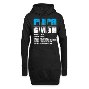 Papa GmbH Vintage - Hoodie-Kleid - Schwarz - Vorne