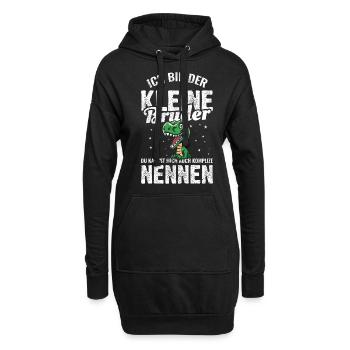 Kinder Geburtstag | Kleiner Bruder Geschenkideen - Hoodie-Kleid - Schwarz - Vorne