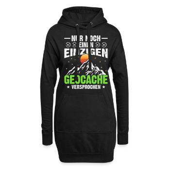 Geocache Geocaching Sprüche - Hoodie-Kleid - Schwarz - Vorne