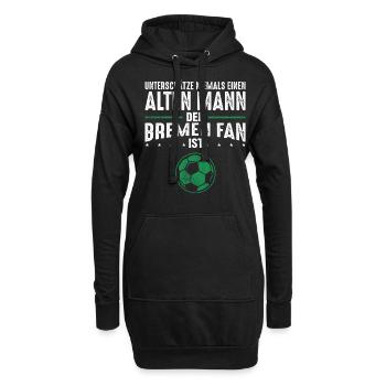 Bremen Fan Fußballfan Fanclub Männer Geschenk - Hoodie-Kleid - Schwarz - Vorne