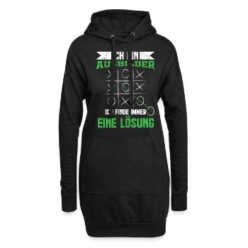 Ausbilder | Lustige Sprüche Job Abschluss Geschenk - Hoodie-Kleid - Schwarz - Vorne