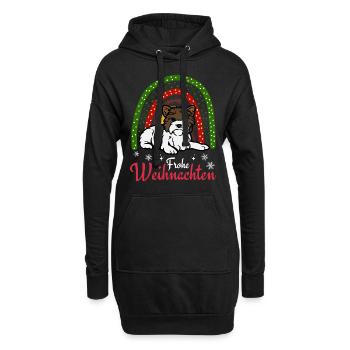 Sweet Biewer Terrier Noël Kawaii - Sweat-shirt à capuche long Femme - noir - Devant
