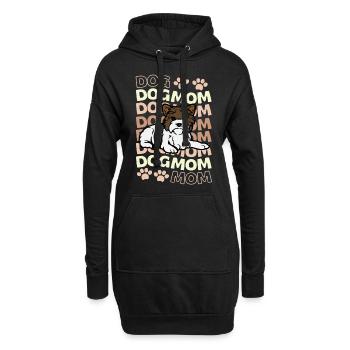 Sweet Biewer Terrier Mama Kawaii - Sweat-shirt à capuche long Femme - noir - Devant