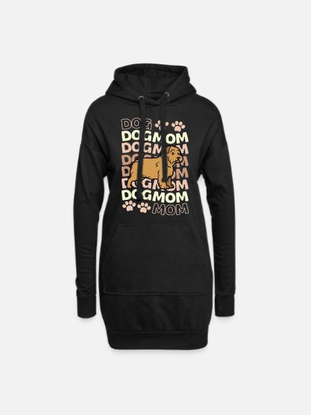 Süßer Norwich Terrier Liebhaber Kawaii - Hoodie-Kleid - Schwarz