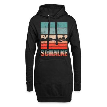 Schalke Skyline Fan Schalke Fanartikel - Hoodie-Kleid - Schwarz - Vorne
