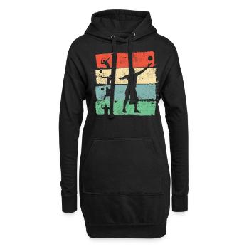 Beach-volley - Sweat-shirt à capuche long Femme - noir - Devant