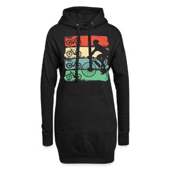 E Bike - Hoodie-Kleid - Schwarz - Vorne