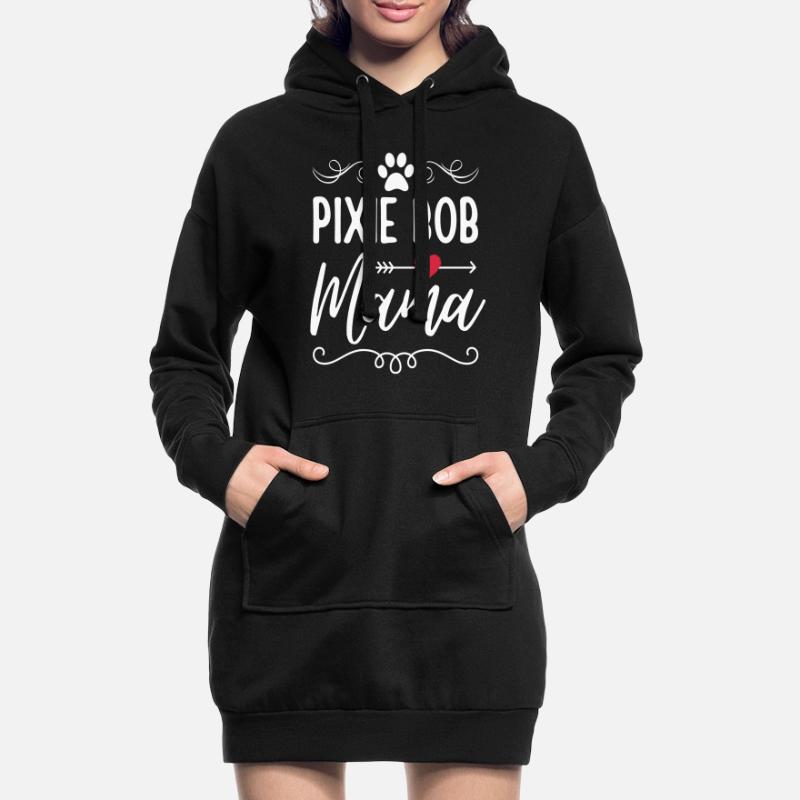 Pixie Bob Cat Mama Pixie Bob Mom Hoodie Dress