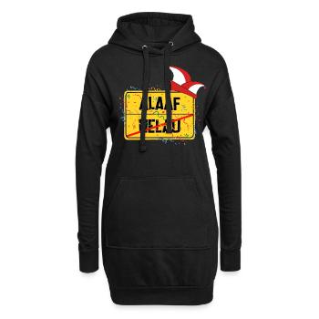 Ortsschild Köln Alaaf - Hoodie-Kleid - Schwarz - Vorne