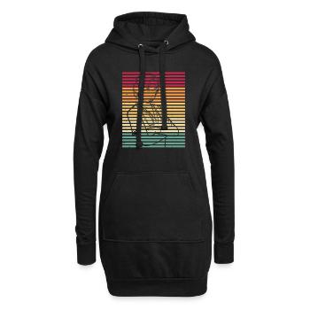 Krankenschwester - Hoodie-Kleid - Schwarz - Vorne