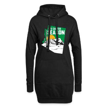 Kaktus Garten Kaktus - Hoodie-Kleid - Schwarz - Vorne