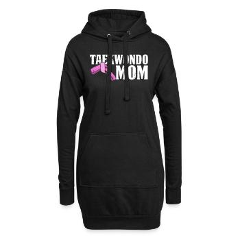 Taekwondo - Hoodie-Kleid - Schwarz - Vorne