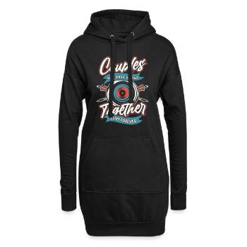 Tir à l’arc Tir à l’arc Archer Paire - Sweat-shirt à capuche long Femme - noir - Devant