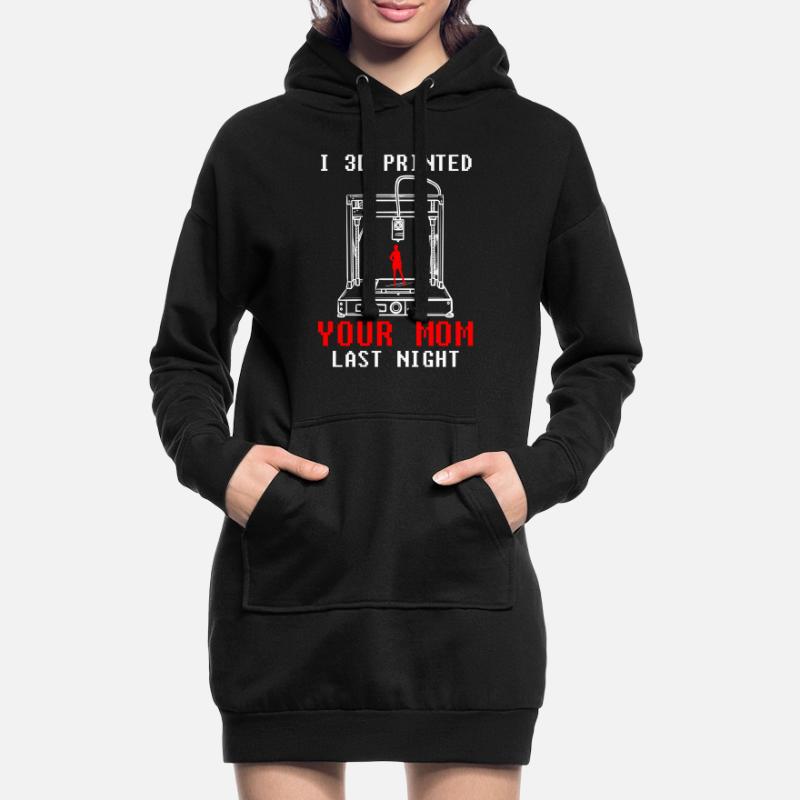 Entwickler Coder Programmierer 3D Drucker Hoodie-Kleid