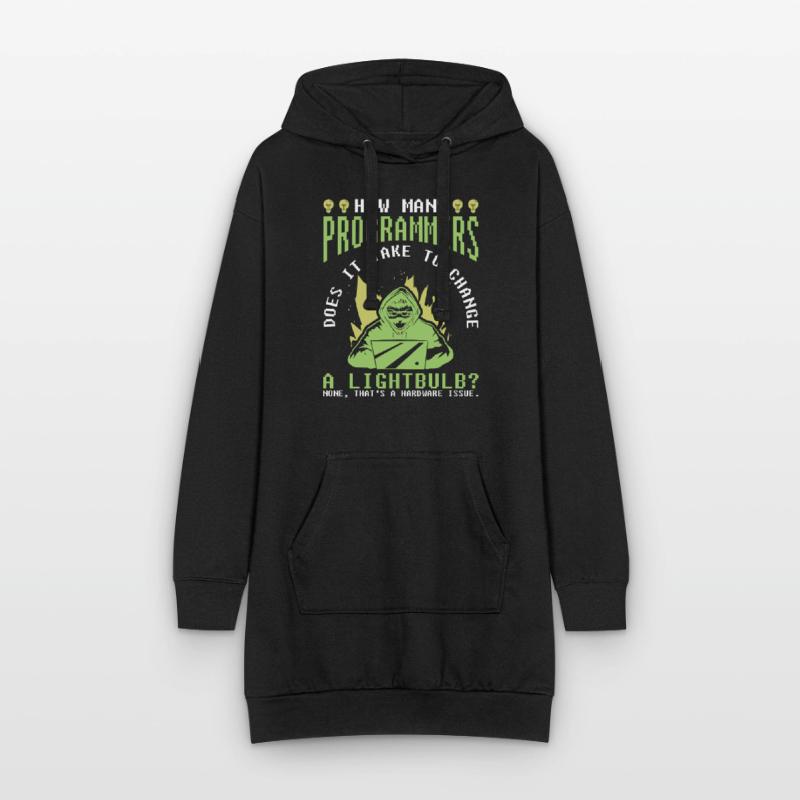 Entwickler Coder Programmierer Witzig Hoodie-Kleid