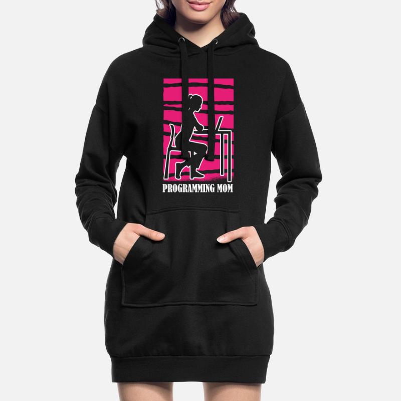 Développeur Coder Programmeur Mama Sweat-shirt à capuche long Femme