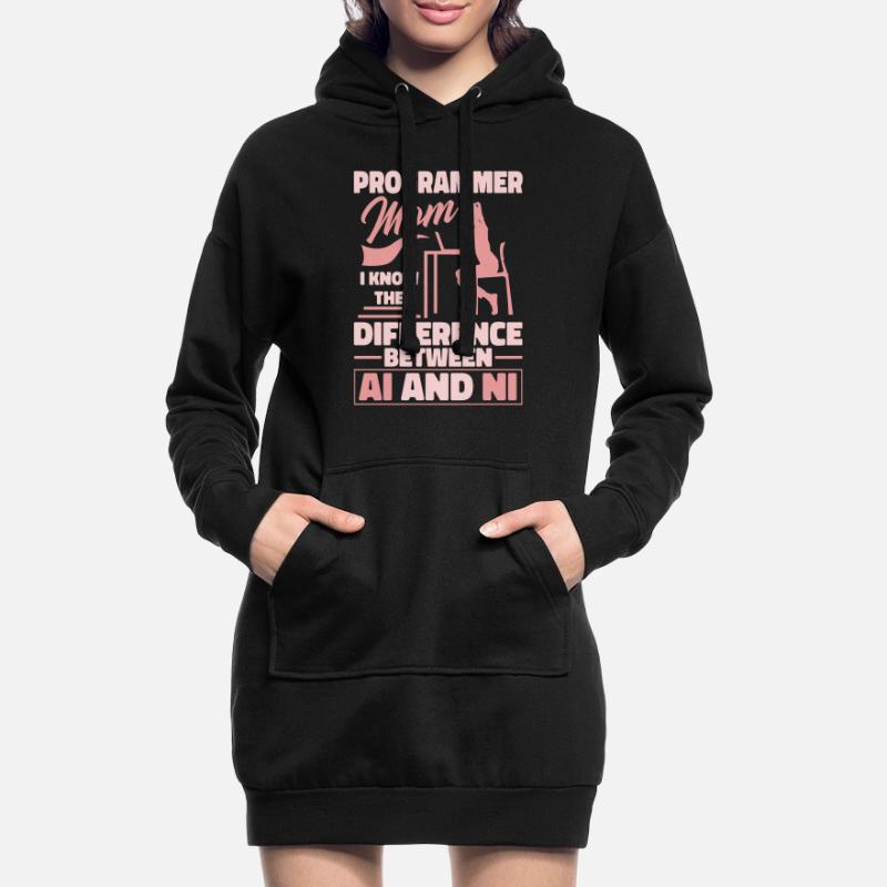 Entwickler Coder Programmierer Mama Hoodie-Kleid