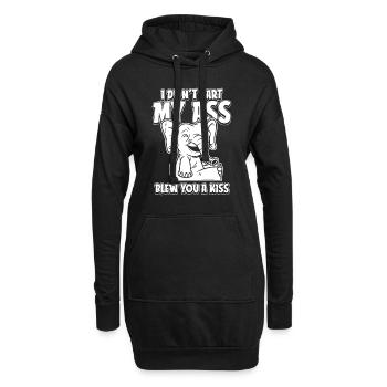 Drôle d’éléphant - Sweat-shirt à capuche long Femme - noir - Devant