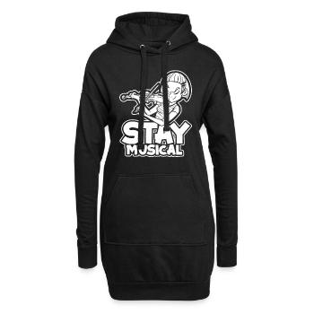 Violin Violin Musical - Hoodie Dress - black - Front