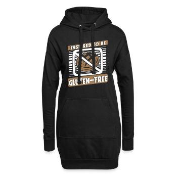 Glutenfrei - Hoodie-Kleid - Schwarz - Vorne