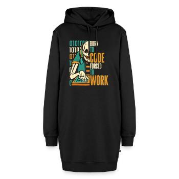Entwickler Coder Programmierer Schädel - Hoodie-Kleid - Schwarz - Vorne