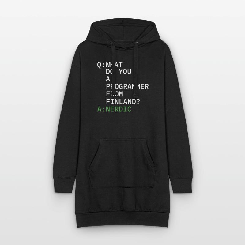 Entwickler Coder Programmierer Komisch Hoodie-Kleid
