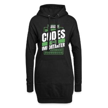 Developer Coder Programmer Funny - Hoodie Dress - black - Front