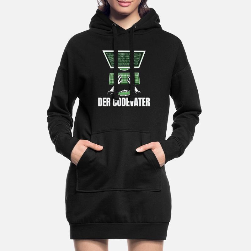 Entwickler Coder Programmierer Vater Hoodie-Kleid