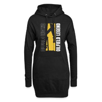 Légende de la plate-forme pétrolière - Sweat-shirt à capuche long Femme - noir - Devant