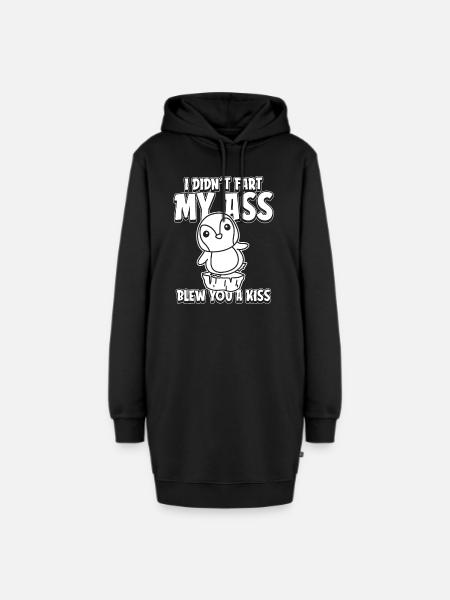 Pinguin Lustig - Hoodie-Kleid - Schwarz