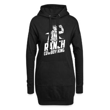 Rodeo Cowboy König Ranch Cowboy - Hoodie-Kleid - Schwarz - Vorne