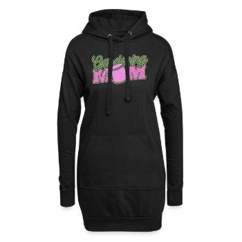 Hobbygärtner Garten Mutter Gärtnerische Mama - Hoodie-Kleid - Schwarz - Vorne
