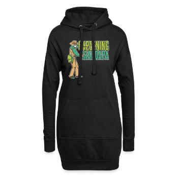 Hobbygärtner Garten Gärtnerischer Vater - Hoodie-Kleid - Schwarz - Vorne