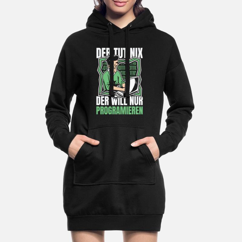 Entwickler Coder Programmierer Computer Hoodie-Kleid