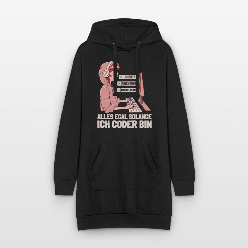 Entwickler Coder Programmierer Hoodie-Kleid