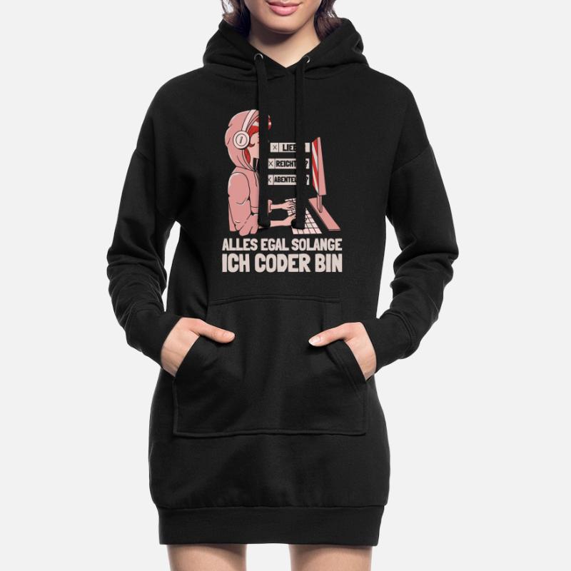 Entwickler Coder Programmierer Hoodie-Kleid