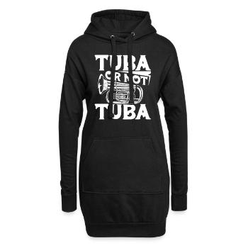 Fanfare procession tuba - Hoodie Dress - black - Front