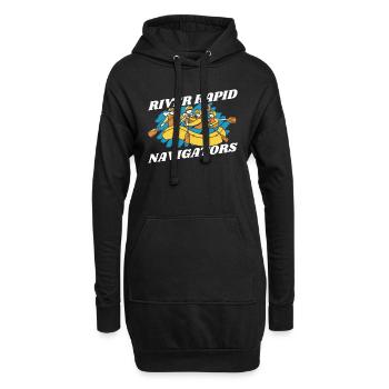 Rafting Navigateurs Rafting en eau vive - Sweat-shirt à capuche long Femme - noir - Devant