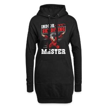 Maître parachutiste intérieur - Sweat-shirt à capuche long Femme - noir - Devant